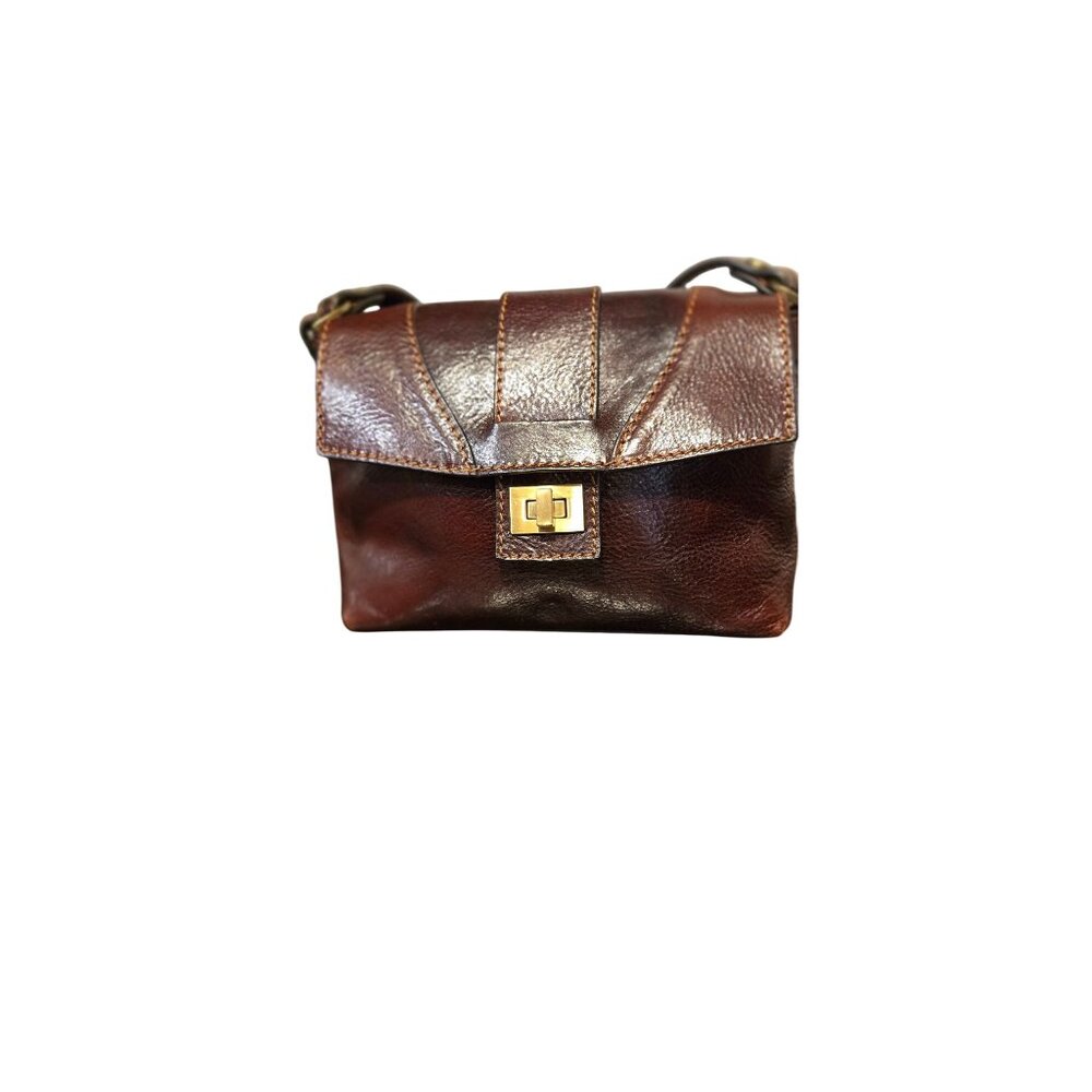 RARE! Floto Sapri Cross Body Bag Made in Italy Leather, Vecchio Brown sold out r - Picture 8 of 16